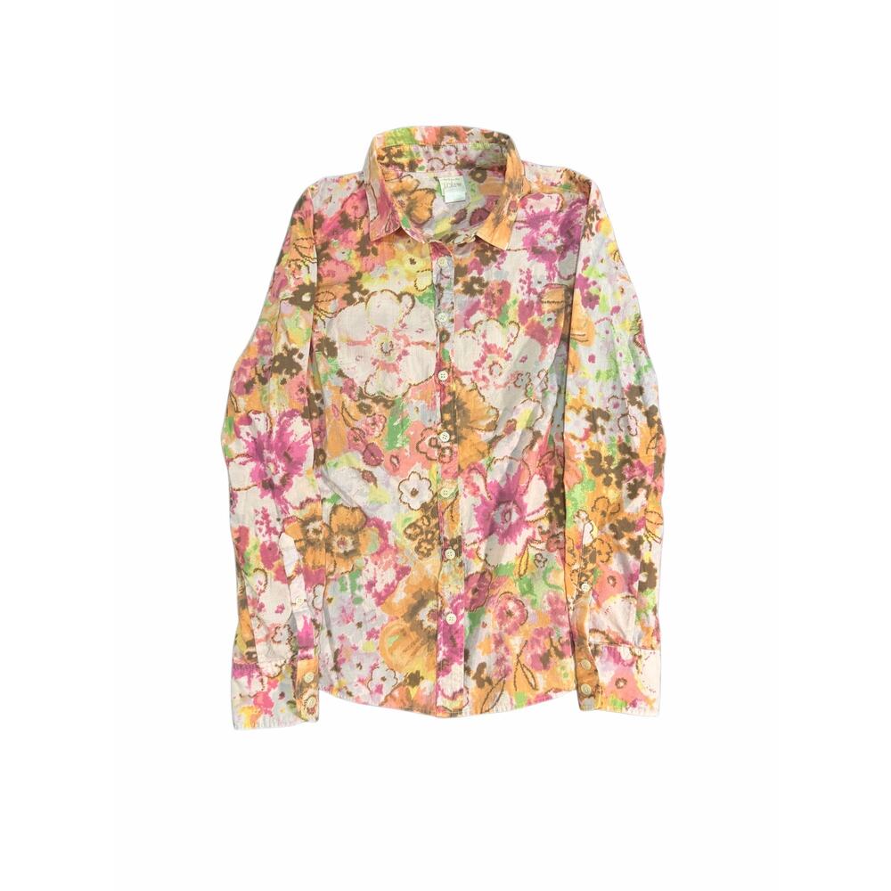 Women’s floral print j crew button down